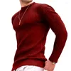 Men's Sweaters Sweatwear Casual Long Sleeve Basic Knitted Sweater Pullover Male Round Collar Autumn Winter Tops Sweatshirts T-shirt
