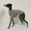 Roupas de cachorro Camisa quadriculada respirável confortável Little Lingti Whitbit Bellington Terrier Dog Roupas