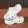 Slipper Neue Sommersandalen 3-15 Jahre alte Kinderstapler Babyschuhe Anti Slip Chlor Cartoon süße Jungen Kinder Q240409