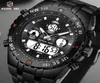 Men Sports Analogue LED Display Digital Watch Waterproof Fashion Black Rubber Strap Leisure Clock Reloj Hombr Wristwatches2679669