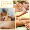 Entspannung Holzlymphdrainage Massagebastung Schaltgetriebe Anticellulite Gua SHA Werkzeug Muskelschmerz Reliefweichgewebe -Therapievorrichtung