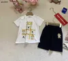 Classics Baby Tracksuits Summer Boys Set Kids Designer Clothes Taille 100-150 cm T-shirt imprimé de jeu et short imprimé 24mai