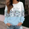 Sweats à capuche féminin 2024 Automne et hiver laquée Fashion Nouveau design Sweat à capuche imprimé T-shirt Femme Sports Shirt Vintage Elegant Topl2405