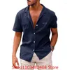 Camisas casuais masculinas Camisa de verão Camisa ao ar livre Tops de moda de moda Trendência