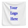 Drapeaux drapeau carré personnalisé 1 calque 100% saignement miroir d'image de compagnie Promotion publicitaire décoration domestique 100d Banner polyester tapisserie