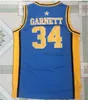 Farragut Basketball Jerseys Retro Kevin 21 Garnett 5 34 Jersey Uniform Black Blue White Green Stitched High School Blue Men Shirt Stitched NCAA College Jerseys