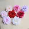 Dekoratif Çiçekler 6 PCS Gül Sahte Çiçek Kafası Simülasyonu İpek Özel Yapımı DIY Düğün Arka Plan Duvar Dekorasyonu Yapay