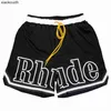 Rhude High End Designer Shorts for High Street Sports Shorts Mens Out Wear Pantalon de basket Hip Hop Pantalon de basket Hip Hop avec des étiquettes originales de 1: 1