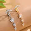 Navel Rings 3/5 Reverse Crystals Faux Fake Belly Button Ring Belly Piercing Nombril Clip on Umbilical Navel Cartilage Clip Body Jewelry Gift d240509