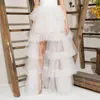 Skirts Women's Tulle Bubble Mesh Tiered Poofy Fairy Prom Dress Tutu A-Line Elastic High Waist Halloween Midi