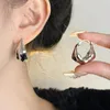 Boucles d'oreilles cerceaux bijoux de mode vintage tempérament irrégulier pour les cadeaux de fête des femmes concevoir simplement les accessoires d'oreille 2024