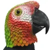 Feestmaskers nieuw papegaai masker latex dierenhoofd Halloween kostuumapparatuur rollenspel rops zoo make -up theater Q240508