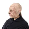 Masques de fête Halloween Horror Elderly Latex Mask Performance Performance Performas Simulate Facial Decoration Q240508