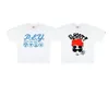 Hip Hop Men T-shirt Fashion Streetwear Funny Letter Skull Tees impressa y2k harajuku casual algodão solto tampos de manga curta 240509