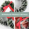 Flores decorativas Christmas Wreath Bow Garland Decor Small PO ProP Miniture Decoration