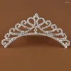 Clipes de cabelo para meninas ornamentos chiques Combinando tiara coroa na cabeça de jóias de casamento acessórios de estilo de moda de moda