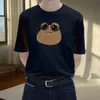 Erkek Tişörtler 2024 Yüksek Kaliteli T-Shirt Pou T-Shirt Kadın Tasarımcı T-Shirt Anime Baskı Unisex Estetik Sokak Giyim Çizgisi Top D240509