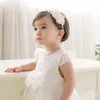 Accessoires de cheveux blancs élastiques dorables blancs - accessoire élégant doux pour chaque occasion des tout-petits de Borns parfaits