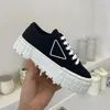 Designer-Sneaker Gabardine Nylon Casual Shoes Brand Wheel Trainer Luxus Canvas Sneaker Mode-Plattform Festkörperschuh 35-41