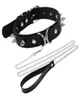 CHOKERS 2022 Gothic Punk Spike Rivet Sexy Collier Chain Neck Alter Metal PU Collier en cuir Traction Corde Bondage2987662