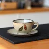 Mugs Vintage Latte Milk Coffee Cufe Home Утолщенные керамические чашки и блюдца изысканный послеобеденный чай.