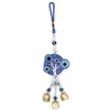 Dekorative Figuren türkisch blau für böse Augenlebensbäume Windchime Lucky Charm Hanging Ornament Innen im Freien Gartenhof Dekoration