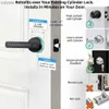 Smart Lock Bluetooth Smart Lock с биометрическим замком спальни и мелко печатным паспортом для входа без ключа и модификации DIY деревянных дверей wx