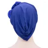 Berets Muslim Tam-O'-Shanter Women's Forehead Cross Plate Bead Caps Fashion Turban Factory Direct Sales