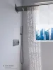 Sistema de chuveiro de banheiro preto Sistema de chuveiro Cachoeira Projeto de água na parede Torneira de chuveiro operado pelo tipo de parede Torneira de chuveiro