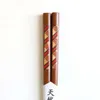 vaste strips kleur huishouden met Japans ijzeren houten cadeau eetstokjes tafelgerei