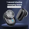 RAZORS BLADES MENS MENTEN ELEKTRISCH RAZOR MINI POCKET LADING Portable Draadloze trimmesblade Face Beard Travel Office Home Q240508