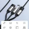 Skriv splitterkabel man till 3 USB 2.0 Kvinnlig förlängningssladd Port Hub Data Power Split Adapter