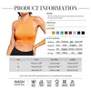 Aktive Unterwäsche Frauen Yoga Weste Fitnessstudio Sports Crops nahtlose Streetwear Rib-Knit-Fitness-Laufweste Workout BH Tanktop Fe ohne PAD D240508