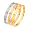 Bruiloft armbanden roestvrij staal gouden kleur mooie geliefden kubieke zirconia armbanden armbanden voor vrouw bruiloft polsband trendy sieraden geschenken