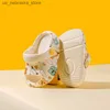 Slipper Summer Baby Sandals Дети мальчики девочки детские сандалии плоские каблуки Детские домашние садовые туфли для малыша 230522 Q240409