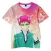 Saiki kusuo no sai nan t-shirt mens imprimés / femmes / enfants harajuku t-shirt drôle de t-shirt été kawaii japonais unisexe top 240509