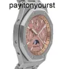Audemar Pigue Abbey التلقائي APF Factory Watch Perpetual Auto Titanium Men Watch Watch 26615TI.OO.122WBROS9L
