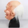 Party Masks Mask Mask réaliste Halloween Latex Man Smile Grandfa Face ridée terrifiante Full Full Role Playing Props Q240508