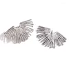 Boucles d'oreilles Stud Jewelry 925 Silver Needle Geometric Metal for Women Party Gifts Exaggerative Ear Accessoires 2024 Tendance