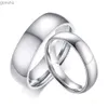 Casal Rings Titanium Aço de titânio Anel de casal para homens 4mm 6mm de 6mm de jóias de noivado de casamento de mulheres clássicas Gift Womens Christmas WX