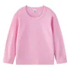 T-shirt de pesca Spring e camicia da fondo per bambini Autumn Candy Cotone Cotton Bildrens T-shirt a maniche lunghe ragazzi e ragazze T-shirtl240509 casual