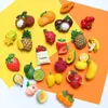 3pcsfridge magneti 3d simulazione carina simulazione frutta avocado banana messager magnete decorazione magneti mango adesivi di frigorifero ananas