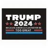 Andra dekorativa klistermärken 2024 Trump Car US Presidential Campaign Sticker 14.8x21cm PVC Taggar Bumper Decor CPA3285 Drop Delivery Home DHWPD