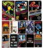 Klassisches Gaming -Videospiel Metall Malerei Poster Zinnschild Wandsticker Super Anime Film Vintage Man Cave Gamer Room Dekor Plaque 3868709