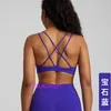 Designer LuL Yoga Outfit Sport Bras Women High Support New Instagram Bra Thin Shoulder Small Sling Fitness Tank Top Dress Beautiful Back Outdoor Sports