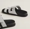 Chypre Sandals Shoes Men Calfskin Leather Beach Slippers Comfort Slide Flats Man調整可能なストラップカジュアルウォーキングEU38-46オリジナルボックス