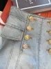 Shorts féminins 2000 Shorts de jean sexy esthétique gyaru hauteur taille lavée en jean bleu shorts hiphop bouton de mode pantalon chaud coréen strtwear y240504