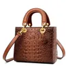 2024 High Quality Brand Designer PU Leather Shoulder Bag Women Hand Bags Crocodile Purses Ladies Messenger Handbag Totes