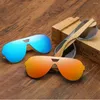 Lunettes de soleil Bamboo Natural Bamboo Men Femmes Femmes de soleil polarisées à la main 2024 Miroir Miroir Lentions de jambes en bois haut de gamme Eyewear