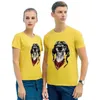 T-shirts masculins Brand Man Woman Lovers T-shirts Sleeve courte avec un chien mignon tops lâches noir blanc harajuku fashion